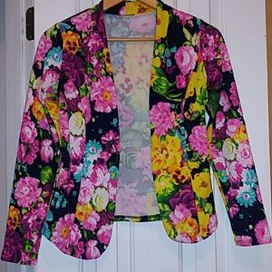 Spring season colorful flower jacket